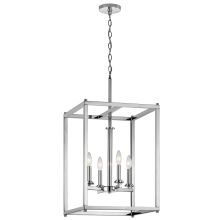 Crosby 4 Light 16" Wide Taper Candle Single Pendant