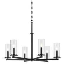 Crosby 6 Light 33" Wide Taper Candle Chandelier