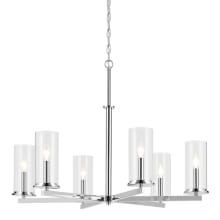 Crosby 6 Light 33" Wide Taper Candle Chandelier