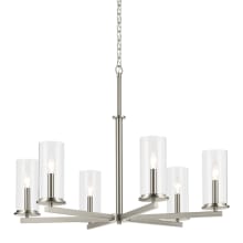 Crosby 6 Light 33" Wide Taper Candle Chandelier