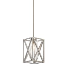 Moorgate Single Light 8" Wide Mini Pendant with Clear Glass Shade