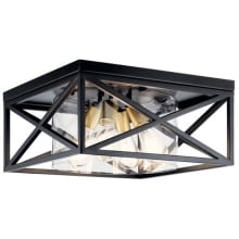 Moorgate 16" Wide Flush Mount Ceiling Light with Clear Glass Shade