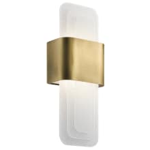 Serene 17" Tall Integrated LED Wall Sconce - ADA Compliant