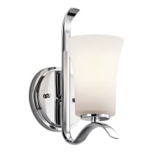 Armida Single Light 11" Tall LED Bathroom Sconce with a Satin Etched White Shade