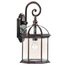 Barrie 19" LED Outdoor Wall Light with Beveled Glass Panels