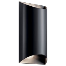 Wesley Light 14" Tall LED Outdoor Wall Sconce - ADA Compliant