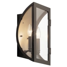 Narelle 2 Light 14" Tall Outdoor Wall Sconce