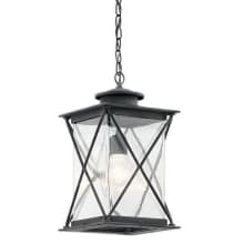 Argyle Single Light 10" Wide LED Outdoor Mini Pendant with Clear Seeded Glass Shade