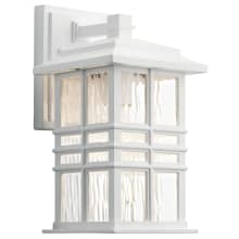 Beacon Square 12" Tall Outdoor Wall Sconce