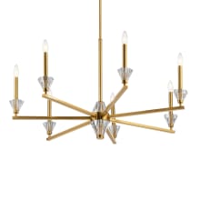 Calyssa 7 Light 37" Wide Crystal Taper Candle Style Chandelier
