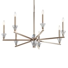 Calyssa 7 Light 37" Wide Crystal Taper Candle Style Chandelier