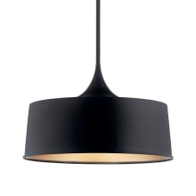 Elias 22" Wide Single Pendant / Semi-Flush Ceiling Fixture with Tall Shade