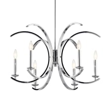 Cassadee 6 Light 26" Wide Taper Candle Style Chandelier