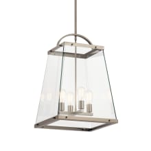 Darton 4 Light 18" Wide Single Pendant with Clear Glass Shade