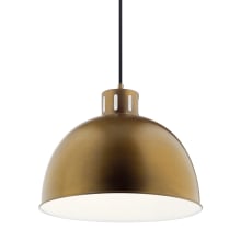 Zailey 16" Wide Single Pendant with Metal Shade