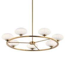 Pim 7 Light 36" Wide Linear Chandelier