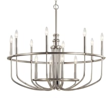 Capitol Hill 12 Light 35" Wide Taper Candle Style Chandelier
