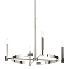 Tolani 4 Light 26" Wide Taper Candle Style Chandelier