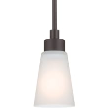 Erma 5" Wide Mini Pendant with Opal Glass Shade