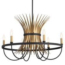 Baile 6 Light 29" Wide Taper Candle Chandelier