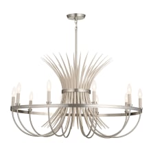 Baile 10 Light 37" Wide Taper Candle Chandelier
