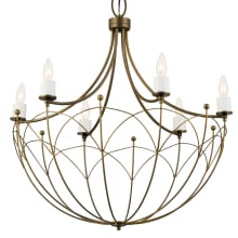 Topiary 6 Light 28" Wide Taper Candle Chandelier