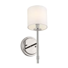 Ali 14" Tall Wall Sconce with Linen Shade