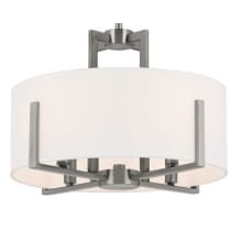 Malen 4 Light 16" Wide Semi-flush Drum Ceiling Fixture