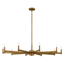 Erzo 10 Light 48" Wide Candle Style Chandelier