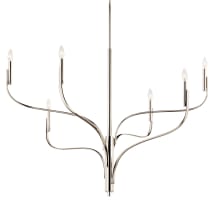 Livadia 6 Light 48" Wide Taper Candle Style Chandelier