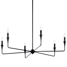 Alvaro 6 Light 41" Wide Taper Candle Style Chandelier