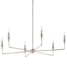 Alvaro 6 Light 41" Wide Taper Candle Style Chandelier