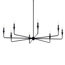 Alvaro 8 Light 50" Wide Taper Candle Style Chandelier