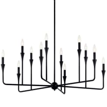 Alvaro 12 Light 40" Wide Taper Candle Style Chandelier