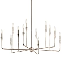 Alvaro 12 Light 40" Wide Taper Candle Style Chandelier
