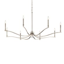 Malene 8 Light 52" Wide Taper Candle Style Chandelier