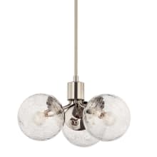 Silvarious 3 Light 17" Wide Pendant