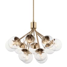 Silvarious 12 Light 30" Wide Chandelier with Clear Shades