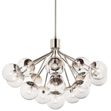 Silvarious 16 Light 38" Wide Chandelier with Clear Shades