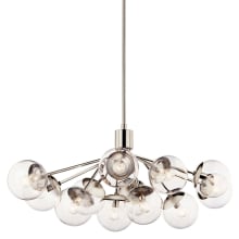 Silvarious 12 Light 48" Wide Chandelier with Clear Shades