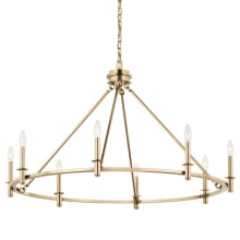 Carrick 8 Light 41" Wide Taper Candle Ring Chandelier
