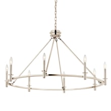 Carrick 8 Light 41" Wide Taper Candle Ring Chandelier