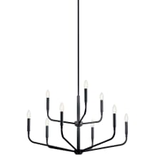 Madden 9 Light 32" Wide Taper Candle Style Chandelier