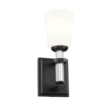 Rosalind 13" Tall Bathroom Sconce with Frosted Glass Shade
