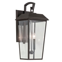 Mathus 2 Light 24" Tall Wall Sconce with Beveled Glass Shade