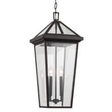 Regence 2 Light 12" Wide Taper Candle Pendant with Beveled Glass Shade