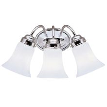 18" Wide 3-Bulb Bathroom Lighting Fixture