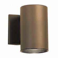Cylinder Single Light 7" Tall Outdoor Wall Sconce