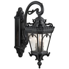Tournai 2 Light 10" Wide Outdoor Wall Sconce with Seedy Glass Panels