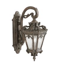 Tournai 2 Light 10" Wide Outdoor Wall Sconce with Seedy Glass Panels